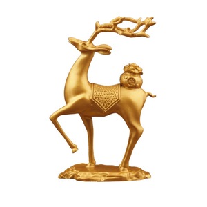 Adorno de ciervo estilo chino, decoración de Feng Shui de aleación para sala de estar, hogar, jardín, decoración de bodas - Product Image 5