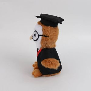 Adorable Peluche de Búho de la Serie Profesionales Amigos, Diseño Propio, Súper Suave, Juguete de Peluche de Búho Naranja, Regalos para Niños Graduados, Relleno de PP - Product Image 3