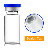 Vente en gros d'usine - Flacons tubulaires en verre transparent de 2 ml à 30 ml avec bouchons en caoutchouc - Flacons médicaux stériles ambrés pour injection
