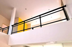 YL METAL Garde-corps en verre de haute qualité pour terrasse, garde-corps en verre noir pour <span class=keywords><strong>extérieur</strong></span> - Product Image 2