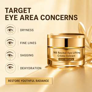 Crème Contour des Yeux Revitalisante Professionnelle NB Infusée au Squalane Hydratation Profonde Raffermissante Anti-Relâchement - Product Image 3