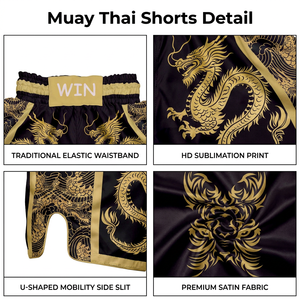 Pantalones Cortos de Entrenamiento para Hombre, Diseño Personalizado de Dragón, UFC, Muay <span class=keywords><strong>Thai</strong></span>, para Gimnasio, Artes Marciales, Boxeo - Product Image 6
