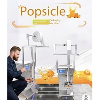 Machine automatique de fabrication de bâtonnets de glace, de sucettes glacées, de glaces, de remplissage de jus de fruits liquides et de scellage d'emballages en plastique