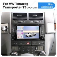 Radio FM multimédia Navifly, navigation GPS, 8 cœurs, 6+128 Go, 4G, LED, WIFI, BT, Car-Play Auto pour VW Touareg Transporter T5 2004-2011