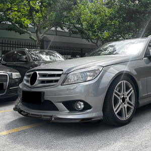 Spoiler Anteriore per Paraurti, Upgrade Esterno per <span class=keywords><strong>Mercedes</strong></span>-Benz Classe <span class=keywords><strong>C</strong></span> W204 Prima <span class=keywords><strong>Generazione</strong></span> AMG Line 2007-2010 - Product Image 2