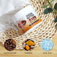 Crème Hydratante Visage en Gros au Beurre de Cacao et Curcuma avec Acide Kojique – Atténue les Taches et les Ridules – Crème Éclaircissante pour le Visage