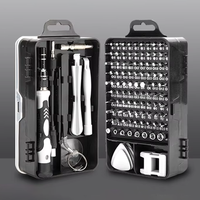Ensemble de tournevis combinés pour la réparation et le démontage de montres, d'ordinateurs et de téléphones portables, 115 en 1, transfrontalier