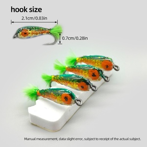 Combo de Señuelos de Pesca Litter Stupid de 4 Piezas por Caja, con Anzuelo con Espina, para Pesca con Mosca en Agua Dulce y Salada, Directo de Fábrica - Product Image 3