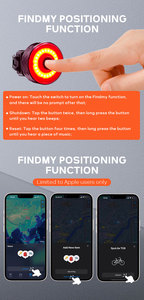 多機能LED自転車ブレーキテール<span class=keywords><strong>GPS</strong></span>トラッカーホルダー対応 USB充電式 防水 ナイトライディング ABS警告ランプ - Product Image 4