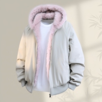 Nouvelle Doudoune Homme 2026 Style Rétro Américain avec Col Moelleux et Capuche, Manteau Parker Décontracté et Ample Tendance pour l'Hiver