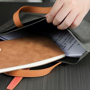 Maletín de Cuero para Documentos de Negocios, Bolso Grande para Portátil, Portafolio, Bolsa de Almacenamiento para Oficina y Trabajo - Product Image 4