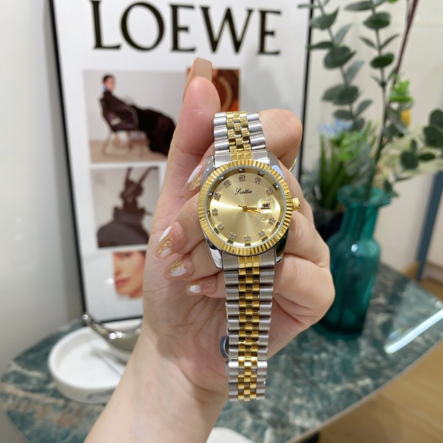 Scottie A9570 Luxury Strap Design Ladies Stainless Steel Quartz New Watch for Women Water Proof Custom Colorful  Watch for Lady