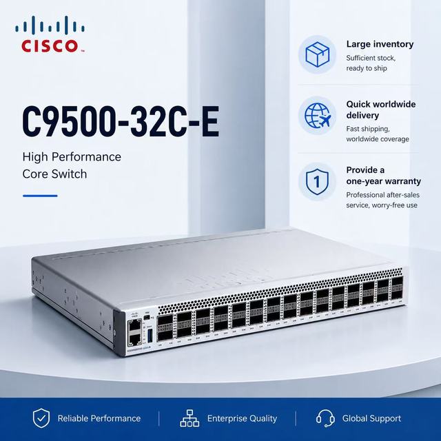 C9500-32C-E Cisco Catalyst 9500 Series 32 Port 100G Network Essential Switch