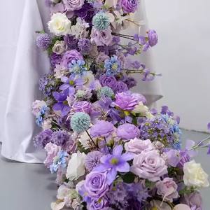 Décor <span class=keywords><strong>de</strong></span> mariage <span class=keywords><strong>de</strong></span> coureur <span class=keywords><strong>de</strong></span> fleurs <span class=keywords><strong>de</strong></span> soie <span class=keywords><strong>de</strong></span> lavande parfumée pour la fête <span class=keywords><strong>de</strong></span> jardin <span class=keywords><strong>de</strong></span> campagne française et les thèmes provençaux - Product Image 3