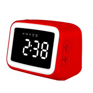 Veilleuse LED portable en gros pour enceinte BT511 <span class=keywords><strong>avec</strong></span> horloge, boîtier en plastique, chargement <span class=keywords><strong>USB</strong></span>, autonomie de 3 à 5 heures - Product Image 2
