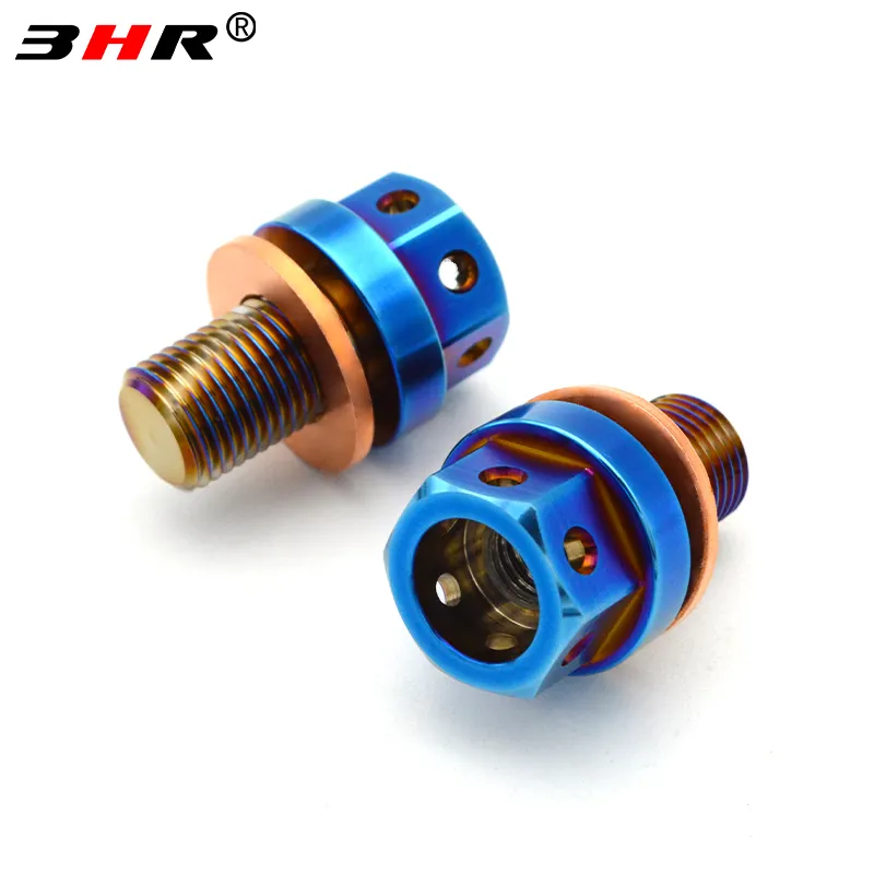 Perfurado Hex Gr.5 Titanium Alloy Oil Drain Plug Ti-6Al-4V Auto Motor Gear Oil Dreno Plug M12x1.25 com poderoso magnético