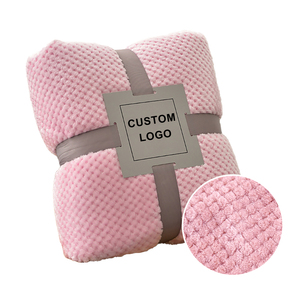 Yourlia nom personnalisé pas cher en gros microfibre corail flanelle polaire jeter couvertures doux et épais chaleur jeter couverture - Product Image 1