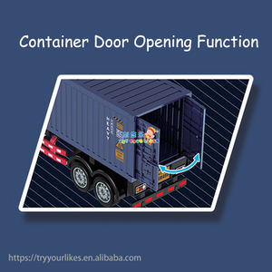 Modelo de Caminhão Contêiner RC em Escala 1:12 com Controle Remoto 9Ch 2.4G com Luzes e Música - Product Image 3