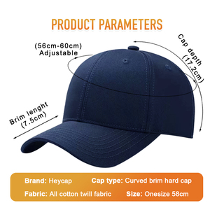 Gorra de Béisbol Unisex de 6 Paneles Personalizada de Fábrica, Logotipo Bordado en 3D, Gorra Deportiva Estructurada de Alta Calidad para Hombre y Mujer - Product Image 3