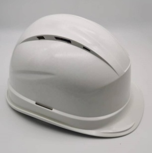 白いヘルメットカスタマイズされたサスペンションcasco segurided産業用エアコンCE EN397 ABS安全ヘルメット - Product Image 2