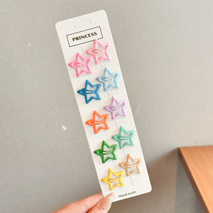10 Piezas de Pinzas para el Cabello con Forma de Estrella, Accesorios Lindos para el Cabello para Niñas, Pinzas para el Cabello para Niños, Ideales para el Día a Día y Fiestas - Product Image 4