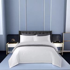 Ropa de cama de hotel de cinco estrellas, cuatro juegos de sábanas y edredones de color blanco puro, tres juegos de cama y desayuno gruesos de hotel - Product Image 2