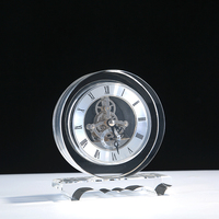 Offre Spéciale K9 cristal clair décor horloge murale élégant bureau trophée pour faveur de mariage ou Souvenir cadeau cristal artisanat