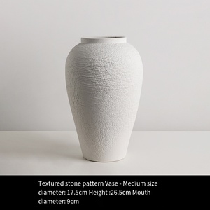 Vaso <span class=keywords><strong>con</strong></span> Motivo in Pietra Stile Wabi Sabi, Aspetto Raffinato, per Composizioni Floreali in Soggiorno, Decorazioni per Hotel - Product Image 3