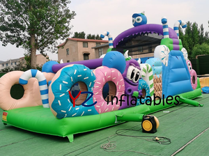 Castillo Inflable Azul para Niños, Brincolín Inflable para Fiestas, Alquiler de Brincolín para Niños Pequeños, Castillo Inflable con Obstáculos - Product Image 6