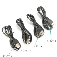 0,8 M 1,2 M USB-A Stecker auf DC3.5 * 1,35mm Barrel Connector 5V Kabel für Router 5.5 X2.1/4.0 X1.7/2.5*1.7 USB Jack Plug Kabel