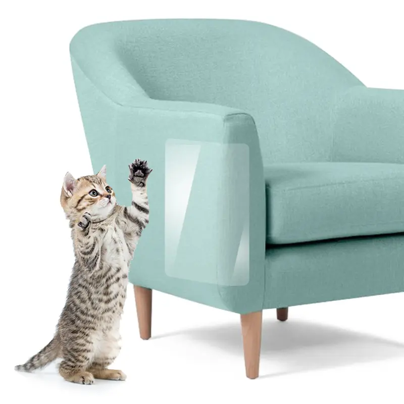 2 unids/set gato grande Scratch Guard Mat gatos rascador de sofá de muebles de Protector, almohadillas para tapicería sillas de cuero