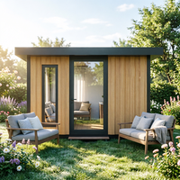 Ensemble de salon pour jardin, cabane préfabriquée, salle de divertissement en plein air, espace de détente extérieur, résistant aux intempéries, montage facile