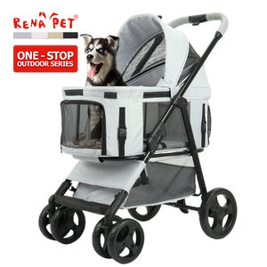 उच्च गुणवत्ता 4-पहिया पालतू ट्रॉली समायोज्य और फोल्डेबल डॉग स्ट्रेलर और कैट कार्ट कैरियर यात्रा बैग पालतू - Product Image 1