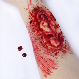 Autocollants de tatouage en silicone pour Halloween, fausses cicatrices, sang, blessures, autocollants adhésifs, maquillage <span class=keywords><strong>SFX</strong></span> - Product Image 4