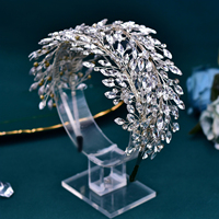 YouLaPan Accessoires de mariage tendance, bandeaux de mariée, bandeaux pour femmes entièrement sertis de diamants, accessoires de cheveux pour mariée et demoiselles d'honneur HP588