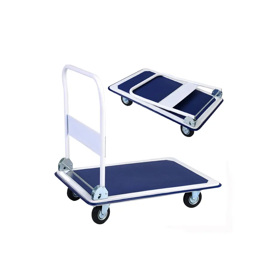 Premium Quality Heavy Duty Warehouse Folding Platform Hand Truck Pull Trolley Cart