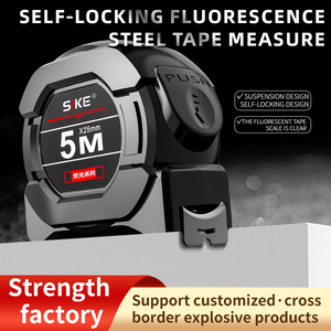 Cinta métrica <span class=keywords><strong>fluorescente</strong></span> autoblocante 5M 7,5 m 10m Cinta métrica digital gruesa anticaída con logotipo personalizado - Product Image 3