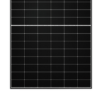 Panneau solaire monocristallin de type N à demi-cellules à haut rendement avec cadre noir, module PV 445-465W