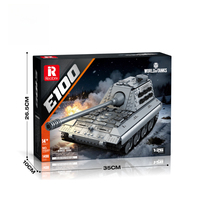 Reobrix 77037 2026 Nuevo MOC City E100 Tanks, Juguete Educativo de Construcción DIY para Niños, Regalo, 1498 Piezas, Juego de Bloques de Construcción