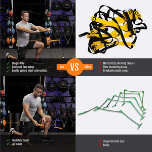 Có thể gập lại ngay lập tức thiết lập rối miễn phí tập luyện thang cho Kid dành cho người lớn bóng đá tốc độ thang nhanh nhẹn thiết bị đào tạo nhanh nhẹn thang - Product Image 5