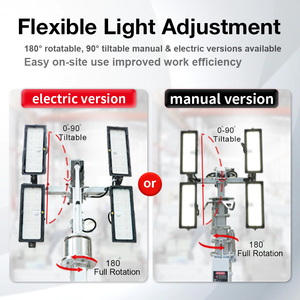 Tour d'éclairage mobile LED solaire personnalisée de haute qualité pour l'extérieur et l'éclairage d'urgence sur remorque HiSKID High - Product Image 4
