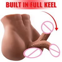 Muñeca Sexual Realista Bartley de 5.2 kg, Medio Cuerpo, para Hombres, Pene Grande, Trasero Grande, Masturbador Masculino, Torso de TPR, Juguete Sexual para Adultos