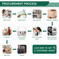 Ais Smarti Design de Meubles de Cuisine Modernes, Ensemble Complet d'Armoires de Cuisine pour Villa et Appartement