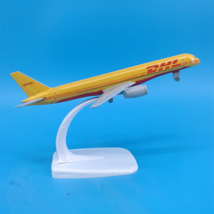 โมเดลเครื่องบิน DHL Cargo Boeing <span class=keywords><strong>B757</strong></span> ขนาด 16 ซม. สเกล 1/300 ทำจากโลหะผสม พร้อมฐานตั้งโชว์ - Product Image 4