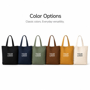 Custom Logo Heavy Duty <b>Canvas</b> Tote <b>Bag</b> Reusable Cotton Shopping <b>Bag</b> Multi Size Eco Friendly Market Handbag for Wholesale - Product Image 6