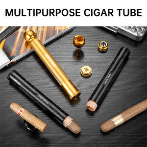 กล่องใส่ซิการ์พกพา CIGARLOONG 3 in 1 ทำจากอะลูมิเนียม พร้อมที่เจาะ ที่เก็บ และกล่องควบคุมความชื้น ป้องกันกลิ่น สำหรับผู้ชาย เหมาะสำหรับเป็นของขวัญ - Product Image 3