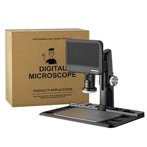Inskam318 mikroskop elektronik Digital 1600x12mp, perekam Video dengan layar Lcd Ips 7 inci Remote kontrol 2.4g