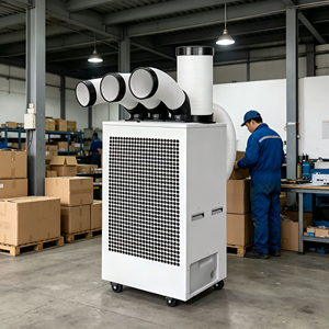 เครื่องปรับอากาศเคลื่อนที่แบบพกพาสำหรับอุตสาหกรรม 22000BTU สำหรับคลังสินค้า โรงงาน หรือพื้นที่ทำงานชั่วคราว - Product Image 2