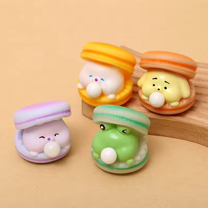 Nouveau Macaron Anti-Stress à Presser et Souffler des Bulles 2026 – Décoration de Bureau Amusante, Cadeau Original pour Filles de 8 à 13 Ans - Product Image 1