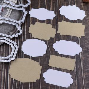 Vente flash : Matrices de découpe en métal pour créer des étiquettes magnifiques pour la création de cartes, le <span class=keywords><strong>scrapbooking</strong></span>, les cartes de vœux DIY, les décorations d'album photo - Product Image 2
